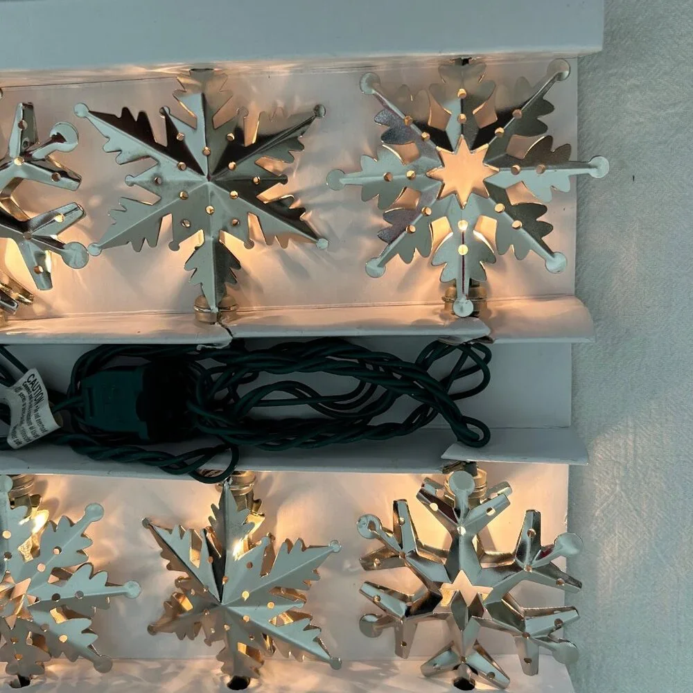 Snowflake String Lights Restoration Hardware 9 feet NEW IN BOX